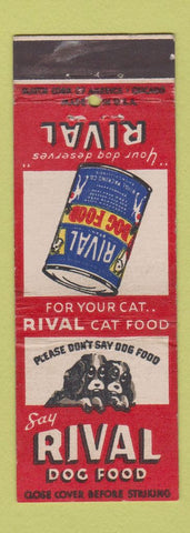 Matchbook Cover - Rival Dog Food