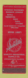 Matchbook Cover - Schlitt's Industrial Supply Springfield IL