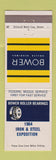 Matchbook Cover - Bower Roller Bearings 1964 Iron Steel Expo