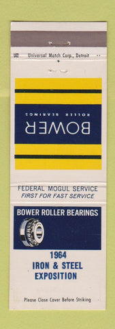 Matchbook Cover - Bower Roller Bearings 1964 Iron Steel Expo