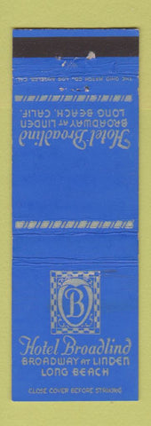 Matchbook Cover - Hotel Broadlind Long Beach CA