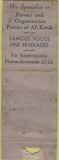 Matchbook Cover - Edgewater Club ST Louis MO POOR