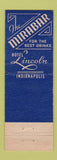 Matchbook Cover - Hotel Lincoln Indianapolis IN