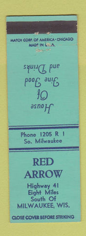 Matchbook Cover - Red Arrow Milwaukee WI restaurant