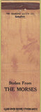 Matchbook Cover - Stolen from the Morses