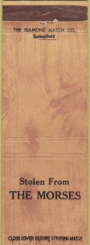 Matchbook Cover - Stolen from the Morses