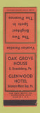 Matchbook Cover - Oak Grove House East Stroudsburg PA Delaware Water Gap