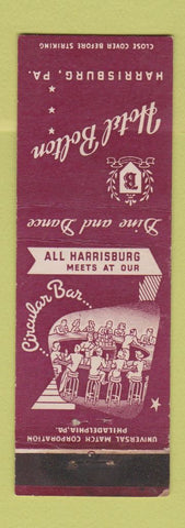 Matchbook Cover - Hotel Bolton Harrisburg PA WEAR