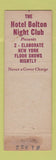 Matchbook Cover - Hotel Bolton Harrisburg PA WEAR