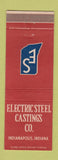 Matchbook Cover - Electric Steel Castings Indianapolis IN
