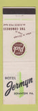 Matchbook Cover - Hotel Jermyn Scranton PA Albert Pick