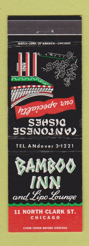 Matchbook Cover - Bamboo Inn Chicago IL Chinese