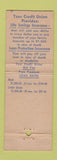 Matchbook Cover - Lear Employees Credit Union