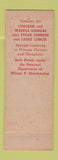 Matchbook Cover - Shankweiler's Fogelsville PA