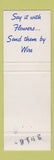 Matchbook Cover - FTD Flowers Fargo Floral