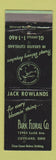 Matchbook Cover - Park Floral Cleveland OH Flowers FTD