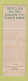 Matchbook Cover - Park Floral Cleveland OH Flowers FTD