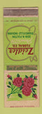 Matchbook Cover - Zeidler Floral Flowers Evansville IN WEAR FTD