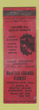 Matchbook Cover - Brattle Square Floral Cambridge MA WORN