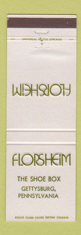 Matchbook Cover - Florsheim Shoes Gettysburg PA