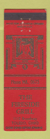 Matchbook Cover - Fireside Grill Toledo OH
