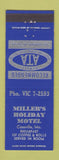 Matchbook Cover - Miller's Holiday Motel Cassville MO