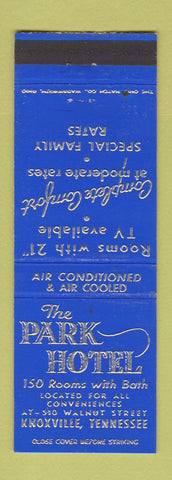 Matchbook Cover - Park Hotel Knoxville TN
