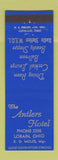 Matchbook Cover - Antlers Hotel Lorain OH