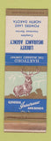 Matchbook Cover - Hartford Insurance Liberty Powers Lake ND WEAR
