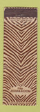 Matchbook Cover - The Zebra Room Town House Los Angeles CA WORN