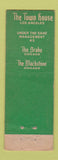 Matchbook Cover - The Zebra Room Town House Los Angeles CA WORN
