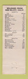 Matchbook Cover - Manahan's Auto Court Red Bluff CA POOR