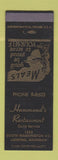 Matchbook Cover - Hammond's Restaurant Lansing MI