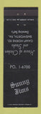 Matchbook Cover - Sunny Jims Restaurant Emsworth PA