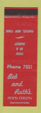 Matchbook Cover - Bob and Ruch's Pick'n Chicken Naples NY