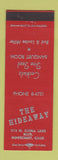 Matchbook Cover - The Hideaway Ridgecrest CA