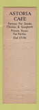 Matchbook Cover - Astoria Cafe Warren OH