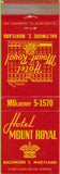 Matchbook Cover - Hotel Mount Royal Baltimore MD