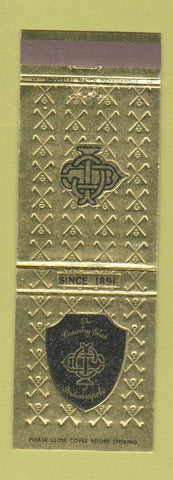 Matchbook Cover - The Country Club of Indianapolis IN
