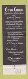 Matchbook Cover - Casa Loma Restaurant Hallandale FL