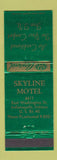 Matchbook Cover - Skyline Motel Indianapolis IN