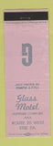 Matchbook Cover - Glass Motel Erie PA WEAR