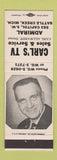 Matchbook Cover - Carl's TV Admiral Battle Creek MI