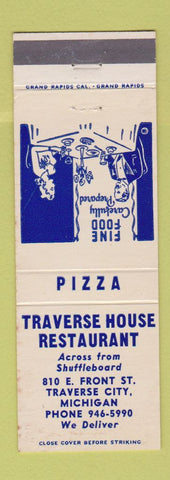 Matchbook Cover - Traverse House Restaurant Traverse City MI