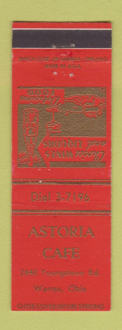 Matchbook Cover - Astoria Cafe Warren OH