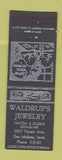Matchbook Cover - Waldrup's Jewelry Des Moines IA