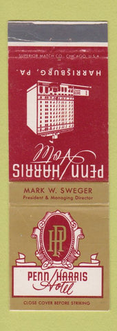Matchbook Cover - Penn Harris Hotel Harrisburg PA
