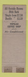 Matchbook Cover - Detroit Leland Hotel Detroit MI