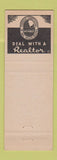 Matchbook Cover - Harvey Wilson Real Estate Insurance Lapeer MI