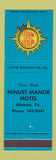 Matchbook Cover - Quality Court Motels Minuet Altoona PA